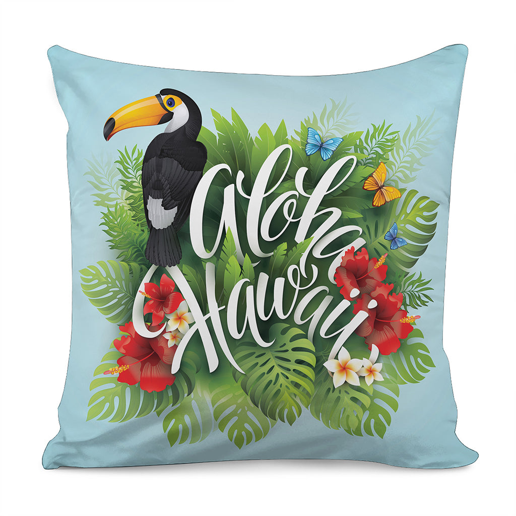 Toucan Aloha Hawaii Print Pillow Cover
