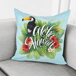 Toucan Aloha Hawaii Print Pillow Cover
