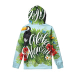 Toucan Aloha Hawaii Print Pullover Hoodie