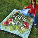 Toucan Aloha Hawaii Print Quilt