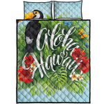 Toucan Aloha Hawaii Print Quilt Bed Set