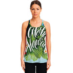 Toucan Aloha Hawaii Print Women's Racerback Tank Top