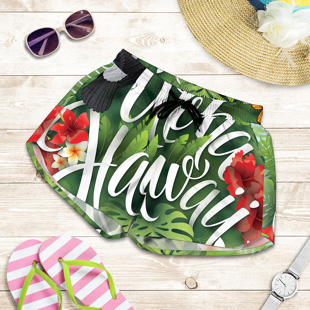 Toucan Aloha Hawaii Print Women's Shorts