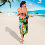 Toucan Parrot Tropical Pattern Print Beach Sarong Wrap