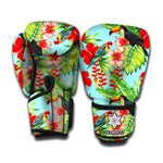 Toucan Parrot Tropical Pattern Print Boxing Gloves