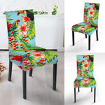 Toucan Parrot Tropical Pattern Print Dining Chair Slipcover