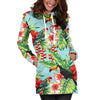 Toucan Parrot Tropical Pattern Print Hoodie Dress GearFrost