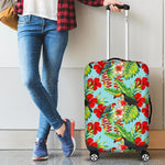 Toucan Parrot Tropical Pattern Print Luggage Cover GearFrost