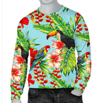 Toucan Parrot Tropical Pattern Print Men's Crewneck Sweatshirt GearFrost