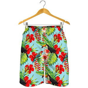 Toucan Parrot Tropical Pattern Print Men's Shorts