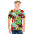 Toucan Parrot Tropical Pattern Print Men's T-Shirt