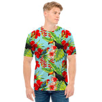 Toucan Parrot Tropical Pattern Print Men's T-Shirt
