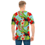 Toucan Parrot Tropical Pattern Print Men's T-Shirt