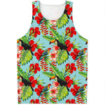 Toucan Parrot Tropical Pattern Print Men's Tank Top