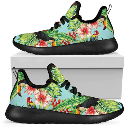 Toucan Parrot Tropical Pattern Print Mesh Knit Shoes GearFrost