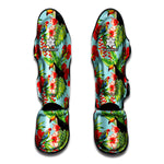 Toucan Parrot Tropical Pattern Print Muay Thai Shin Guard