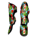 Toucan Parrot Tropical Pattern Print Muay Thai Shin Guard