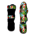 Toucan Parrot Tropical Pattern Print Muay Thai Shin Guard