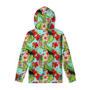 Toucan Parrot Tropical Pattern Print Pullover Hoodie