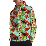 Toucan Parrot Tropical Pattern Print Pullover Hoodie