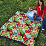 Toucan Parrot Tropical Pattern Print Quilt