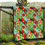 Toucan Parrot Tropical Pattern Print Quilt