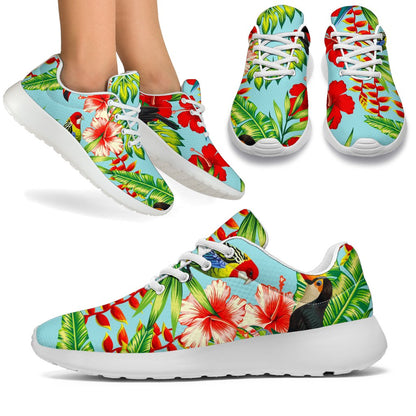 Toucan Parrot Tropical Pattern Print Sport Shoes GearFrost
