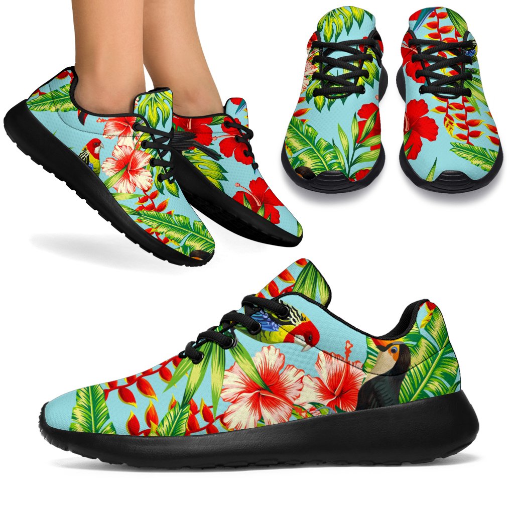 Toucan Parrot Tropical Pattern Print Sport Shoes GearFrost
