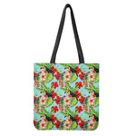 Toucan Parrot Tropical Pattern Print Tote Bag