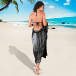 Toy Spiders And Cobweb Print Beach Sarong Wrap