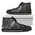 Toy Spiders And Cobweb Print Black High Top Sneakers