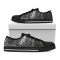 Toy Spiders And Cobweb Print Black Low Top Sneakers
