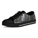 Toy Spiders And Cobweb Print Black Low Top Shoes