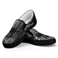 Toy Spiders And Cobweb Print Black Slip On Sneakers