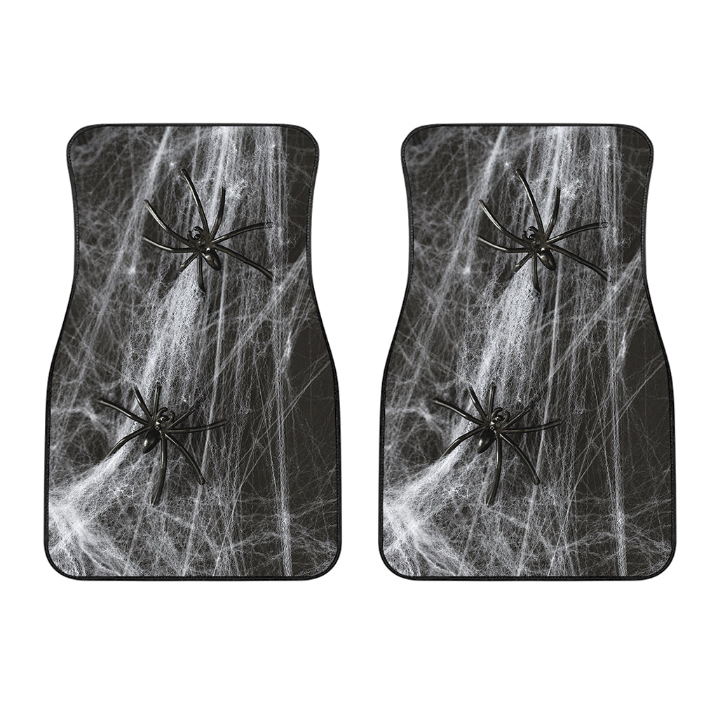 Toy Spiders And Cobweb Print Front Car Floor Mats