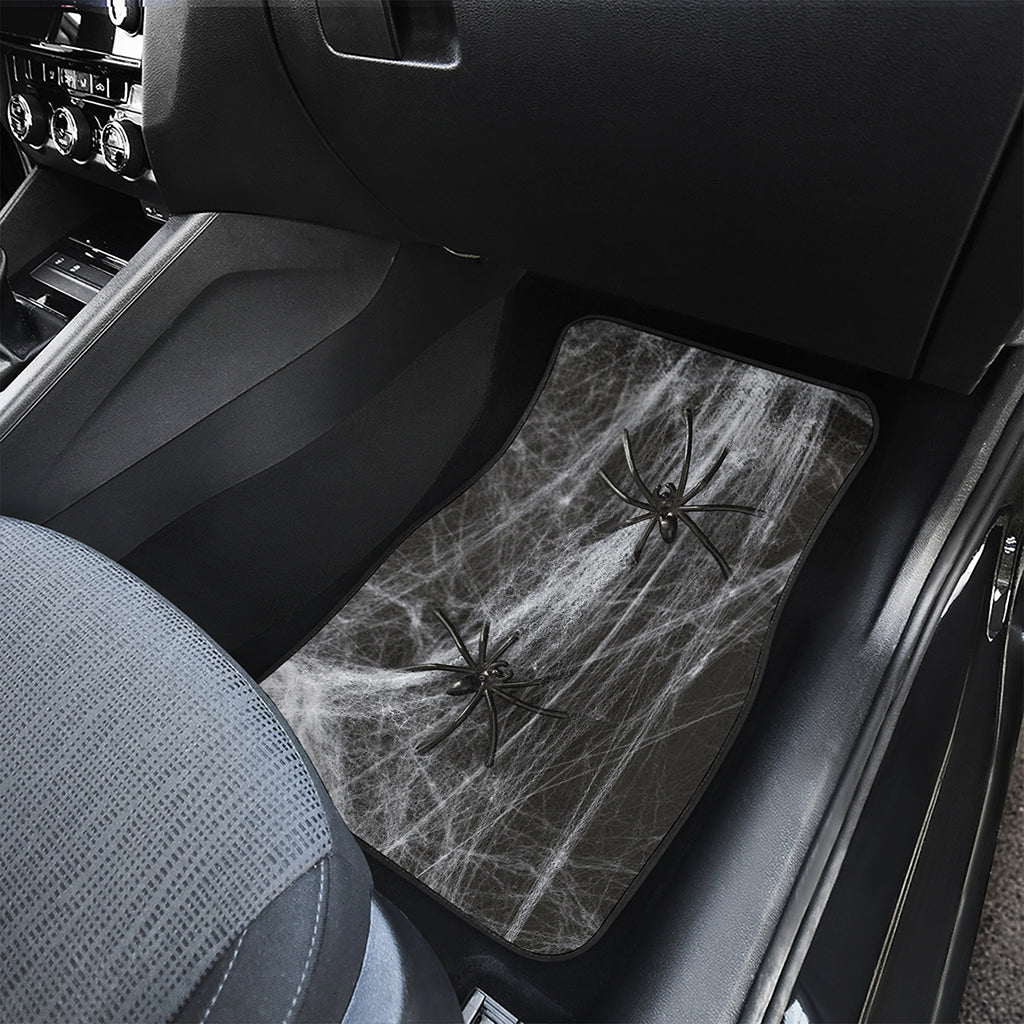 Toy Spiders And Cobweb Print Front Car Floor Mats