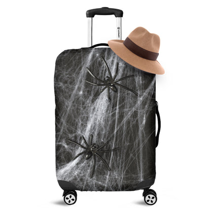 Toy Spiders And Cobweb Print Luggage Cover
