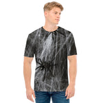 Toy Spiders And Cobweb Print Men's T-Shirt