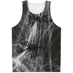 Toy Spiders And Cobweb Print Men's Tank Top