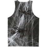 Toy Spiders And Cobweb Print Men's Tank Top