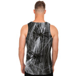 Toy Spiders And Cobweb Print Men's Tank Top