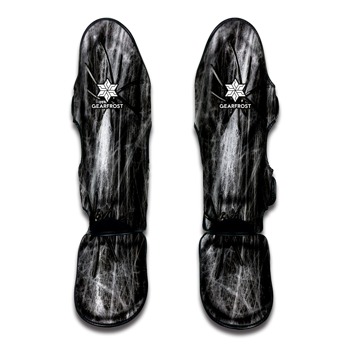 Toy Spiders And Cobweb Print Muay Thai Shin Guard