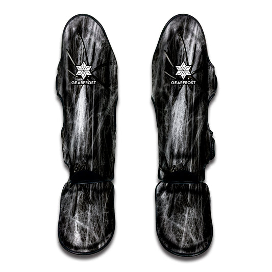 Toy Spiders And Cobweb Print Muay Thai Shin Guard