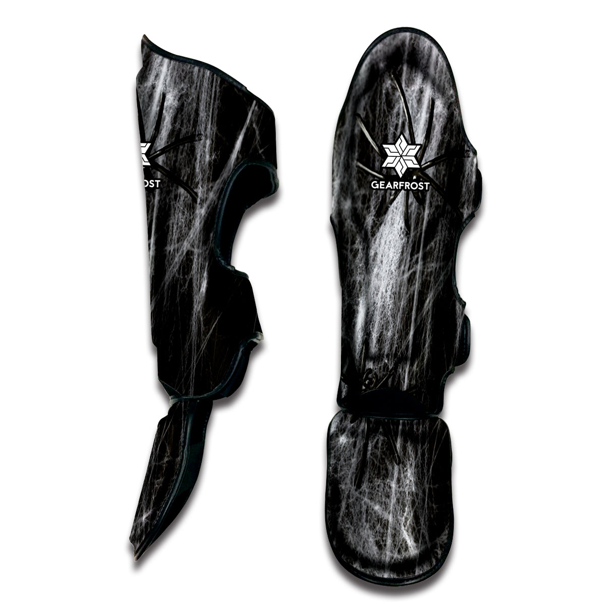 Toy Spiders And Cobweb Print Muay Thai Shin Guard