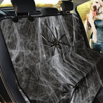 Toy Spiders And Cobweb Print Pet Car Back Seat Cover