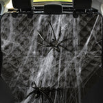 Toy Spiders And Cobweb Print Pet Car Back Seat Cover