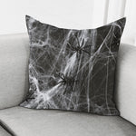 Toy Spiders And Cobweb Print Pillow Cover