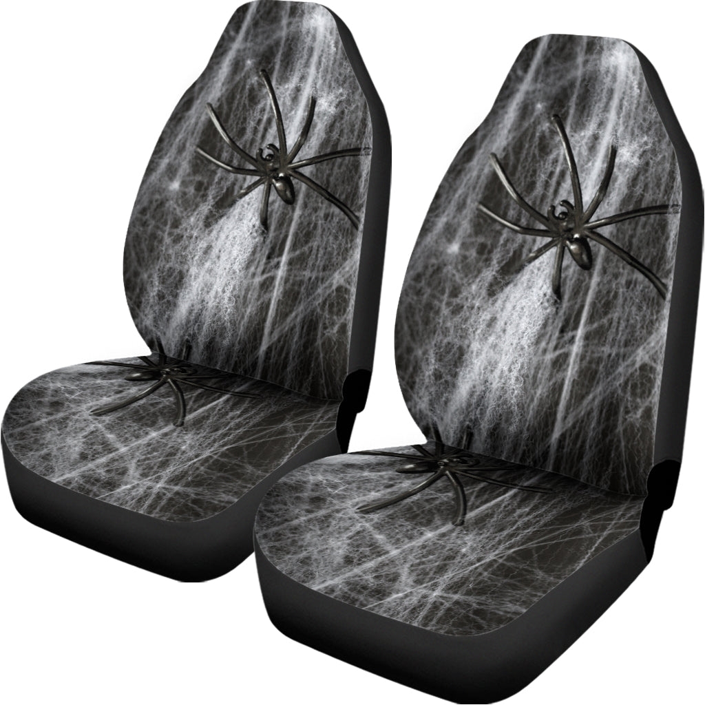Toy Spiders And Cobweb Print Universal Fit Car Seat Covers