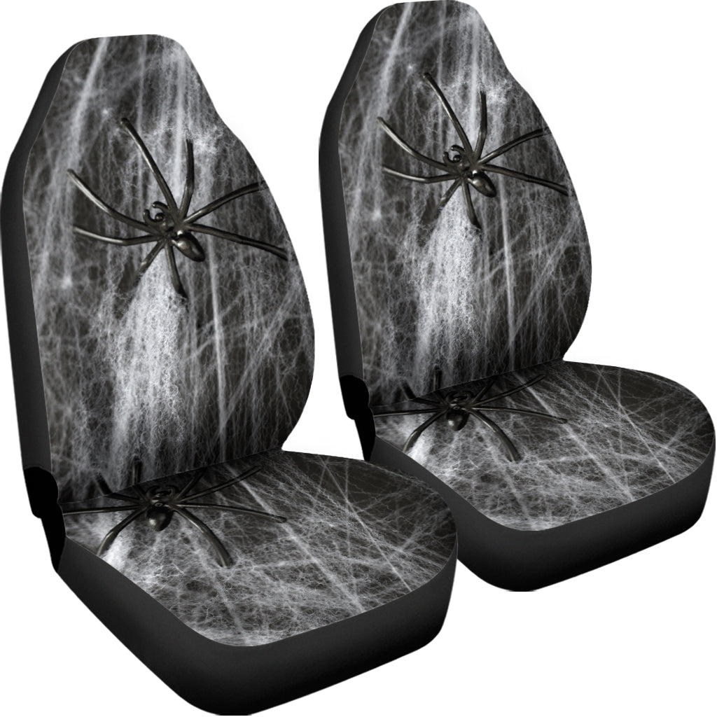 Toy Spiders And Cobweb Print Universal Fit Car Seat Covers