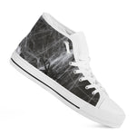 Toy Spiders And Cobweb Print White High Top Shoes